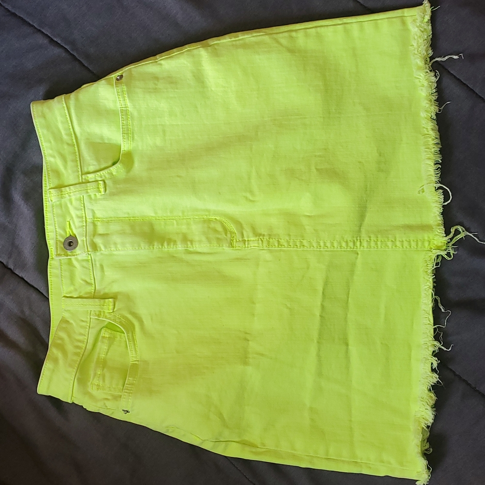 Denim Neon Skirt